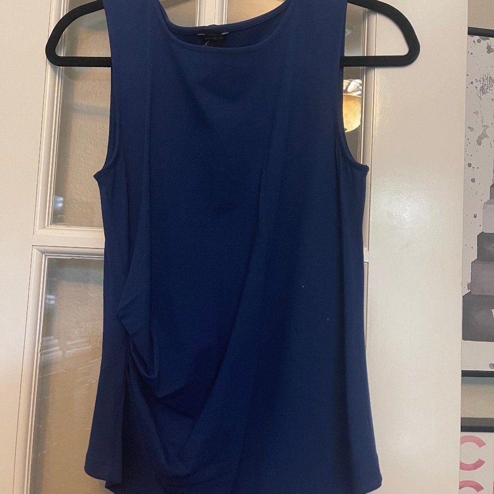 Ann Taylor Sleeveless Top with Ruching Size M, NWT